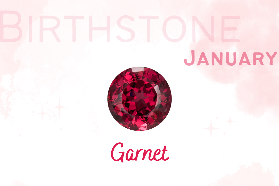 一月誕生石-- 紅酒般深紅色調的石榴石 Birthstone of January - Garnet