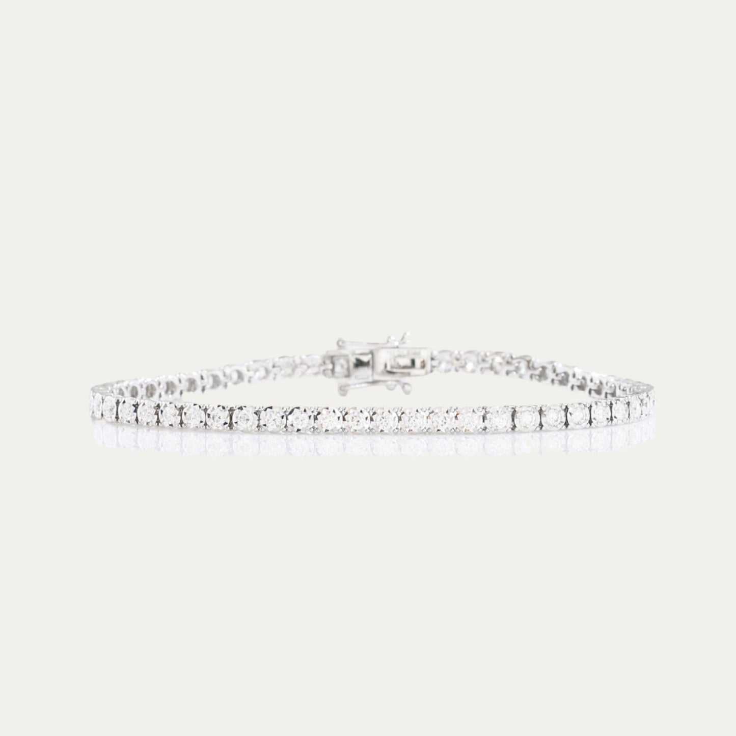 1.60ct Round Diamond Tennis Bracelet (White/Rose/Yellow Gold)