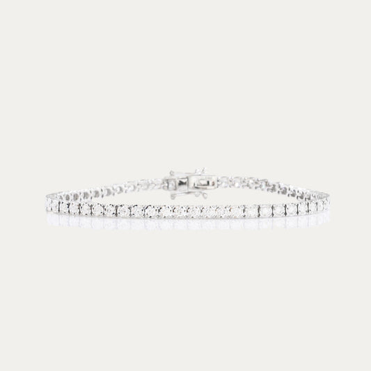 1.60ct Round Diamond Tennis Bracelet (White/Rose/Yellow Gold)