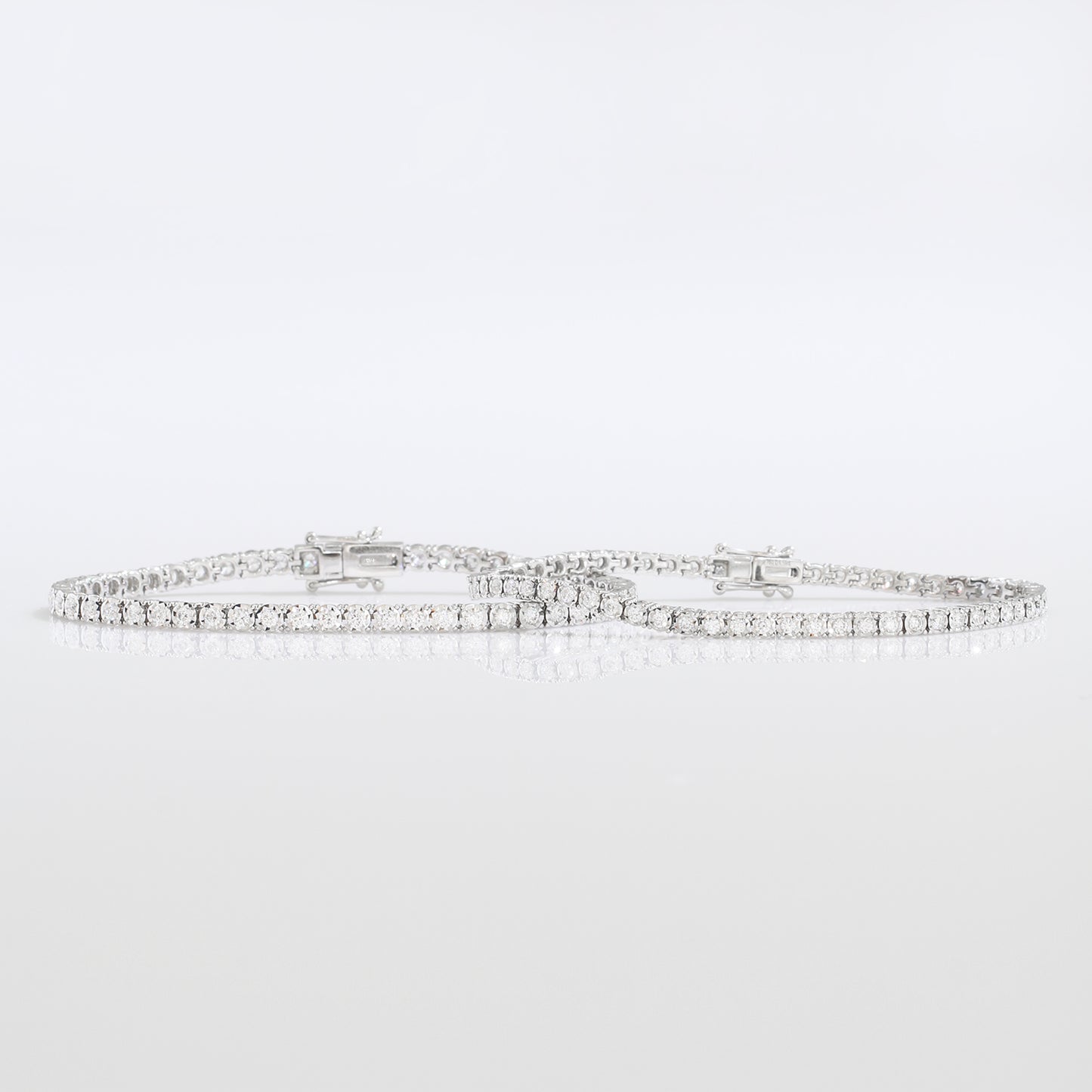 1.60ct Round Diamond Tennis Bracelet (White/Rose/Yellow Gold)