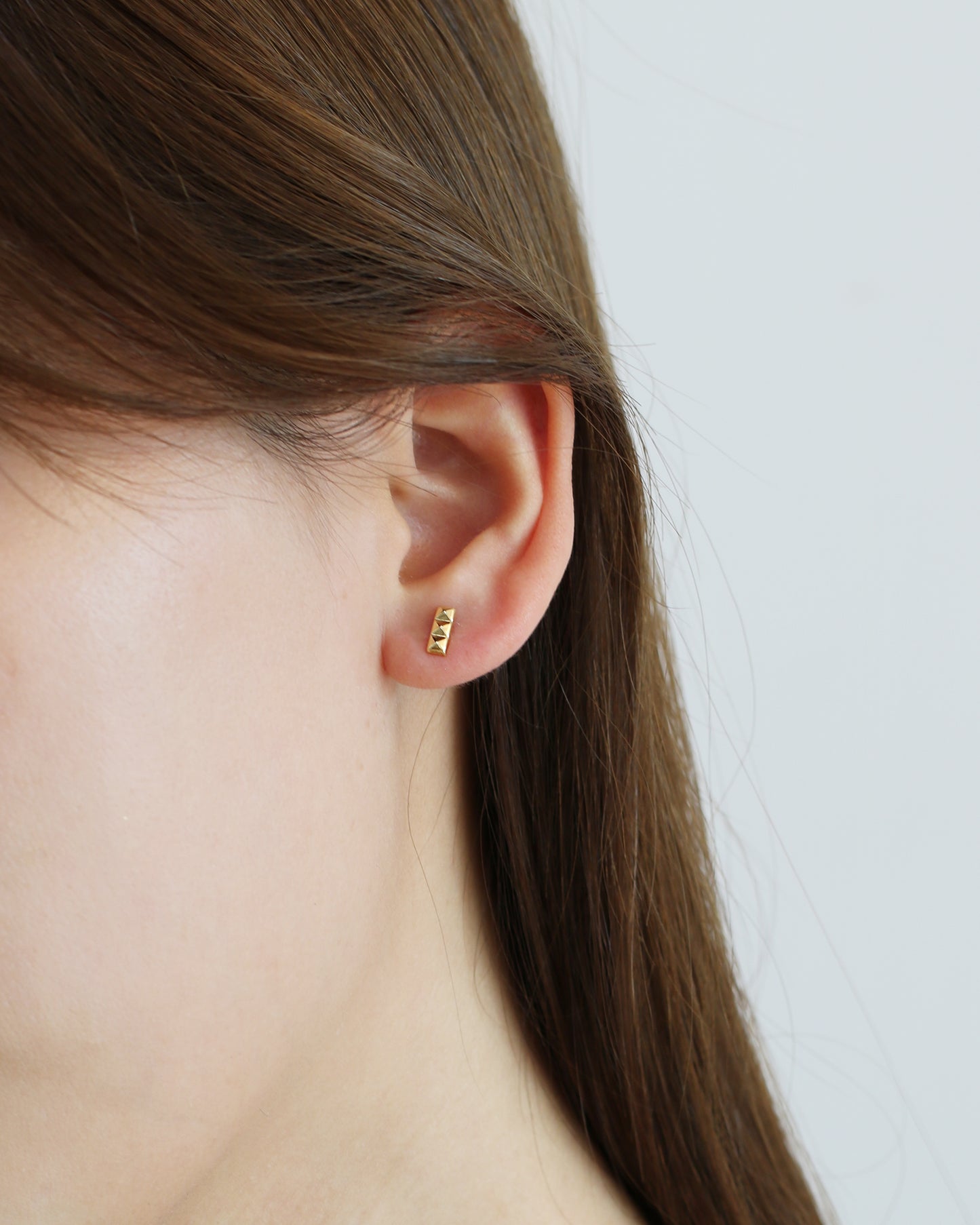 18k Yellow Gold Stud Earrings