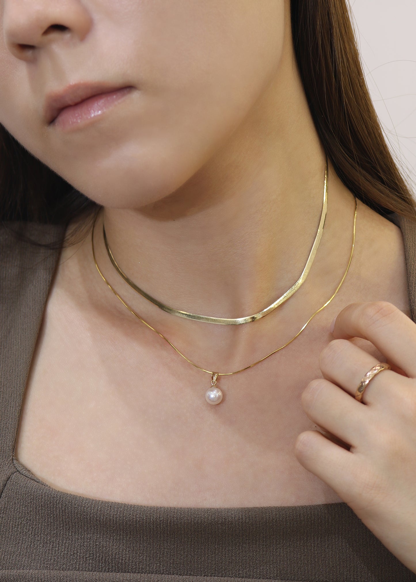18k White Gold 7-7.5mm Akoya Pearl Necklace
