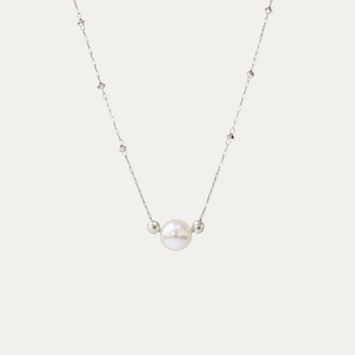 18k白金Akoya頸鍊 18k White Gold 6mm Akoya Necklace