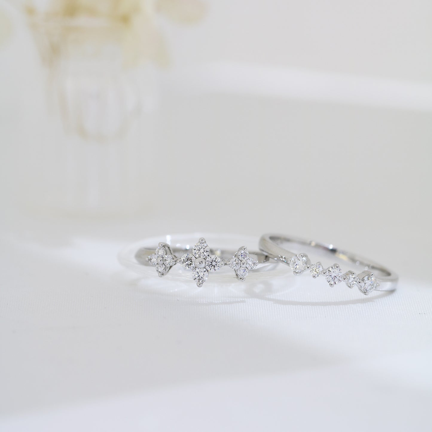 18k白金五顆鑽石排戒 18k White Gold 5-stone Diamond Ring