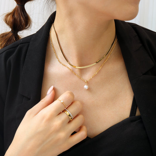 18k Yellow Gold Figaro Chain Necklace