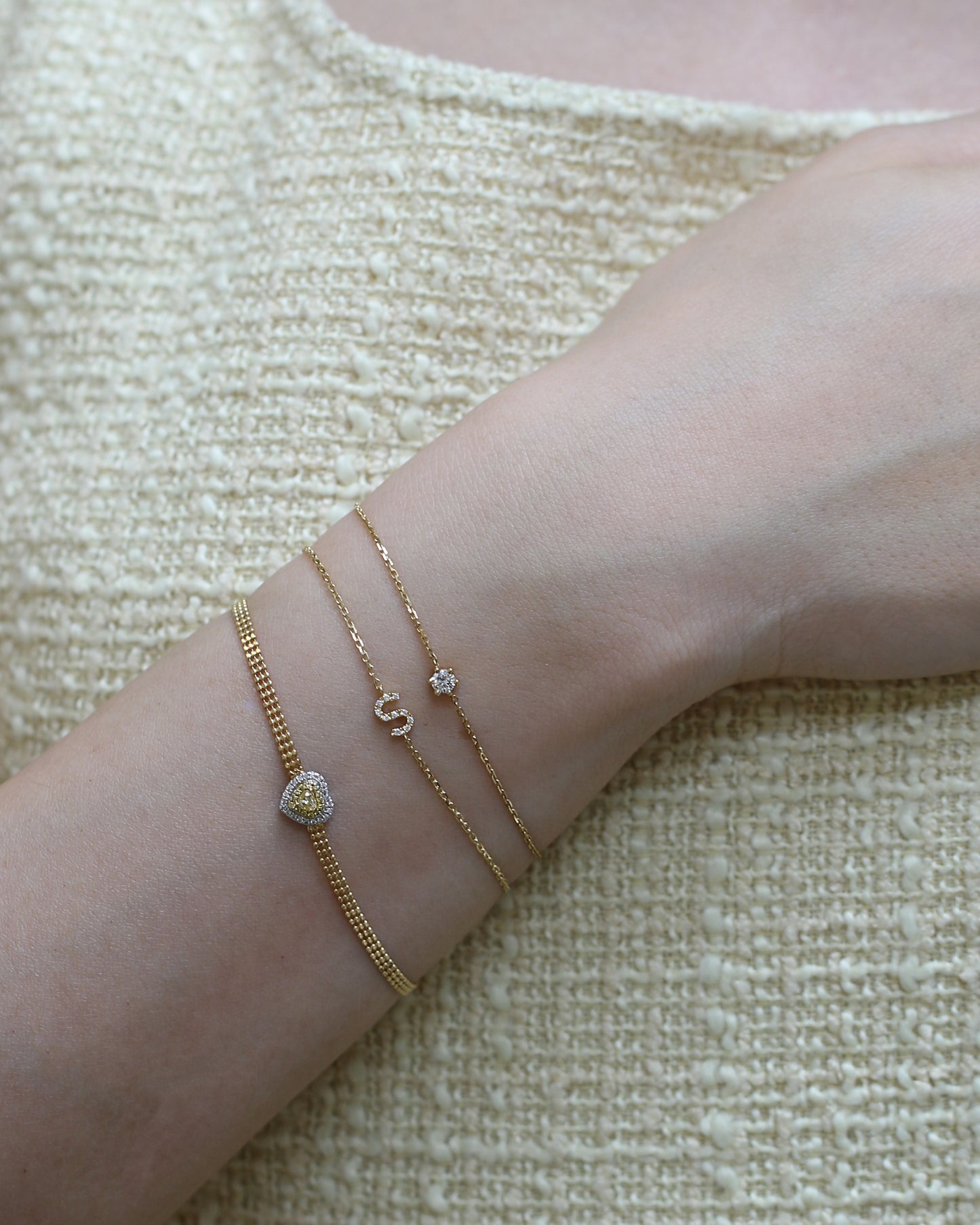 Luke Yellow Diamond Bracelet (Adjustable)