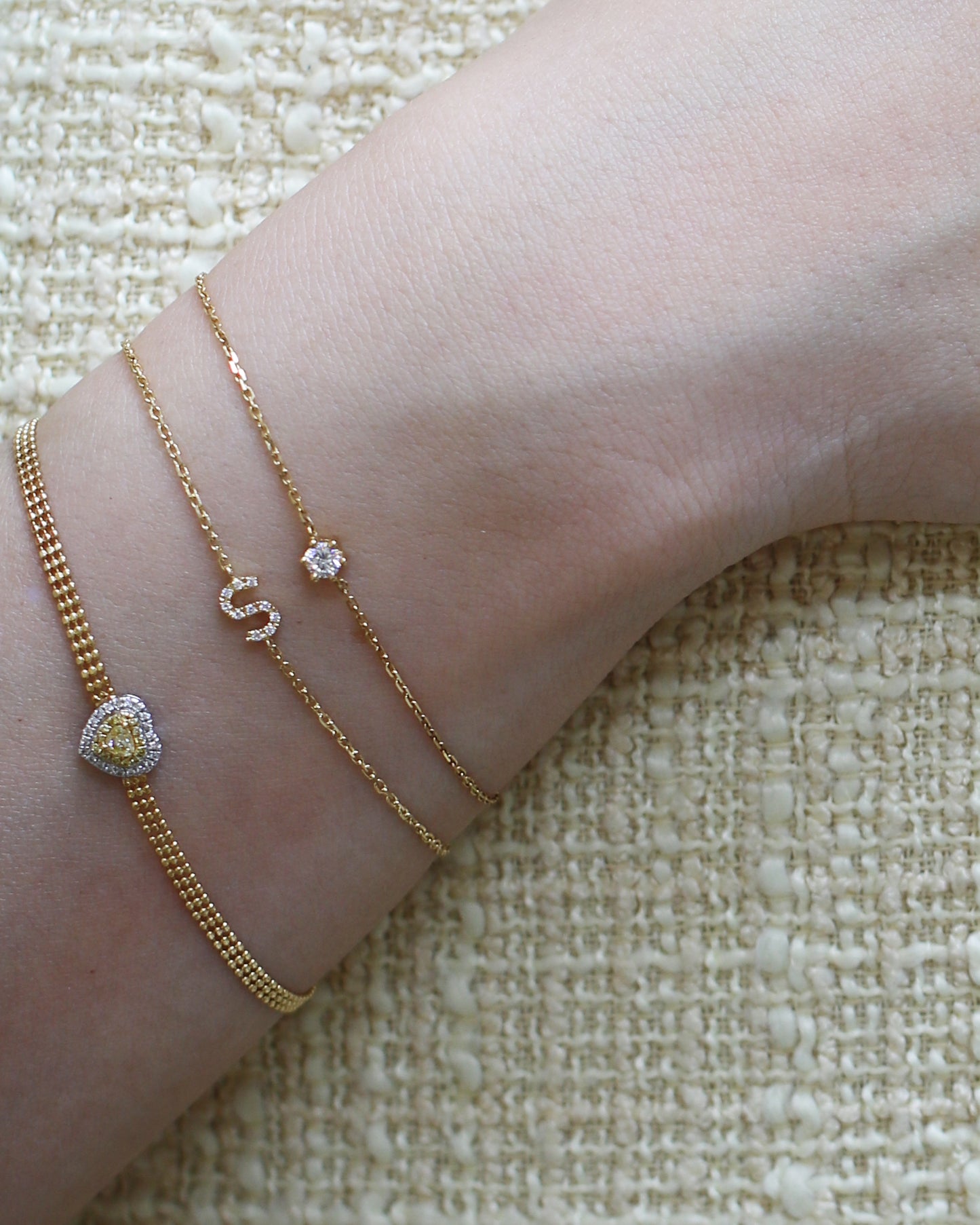 Luke Yellow Diamond Bracelet (Adjustable)
