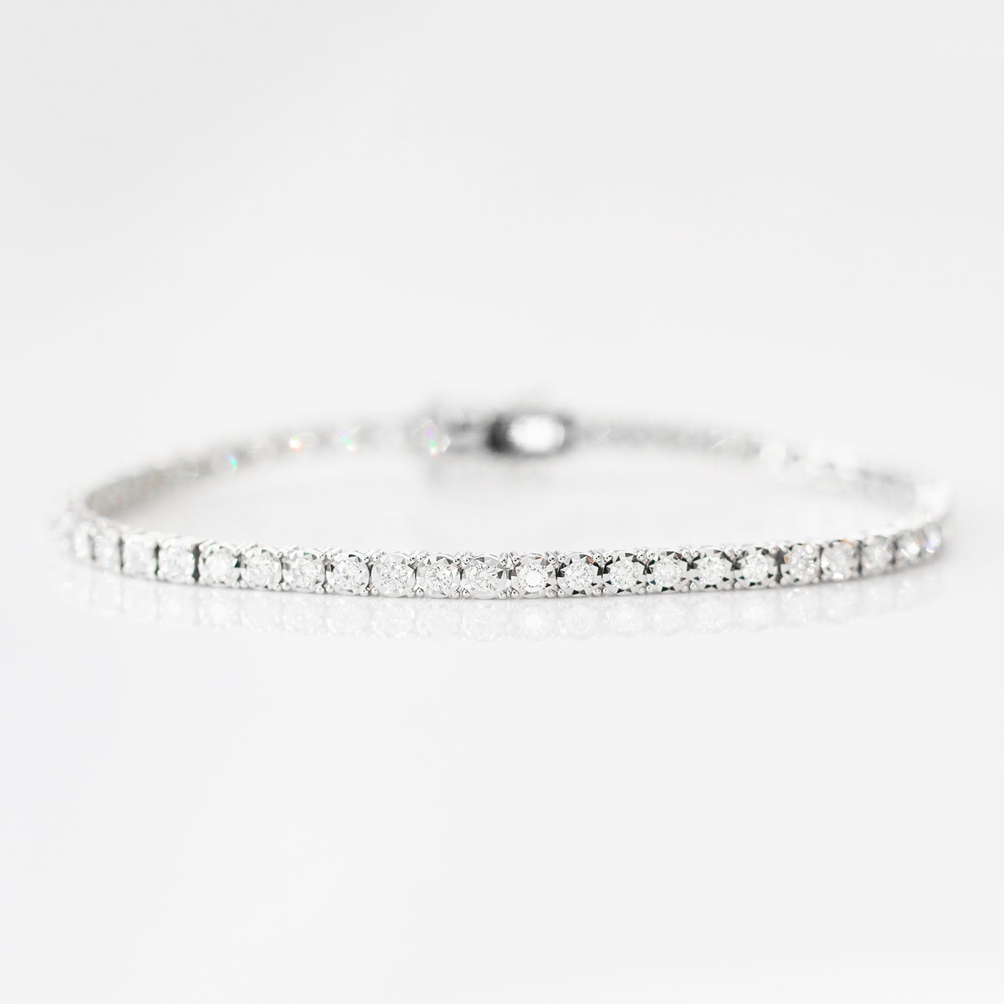 1.60ct Round Diamond Tennis Bracelet (White/Rose/Yellow Gold)