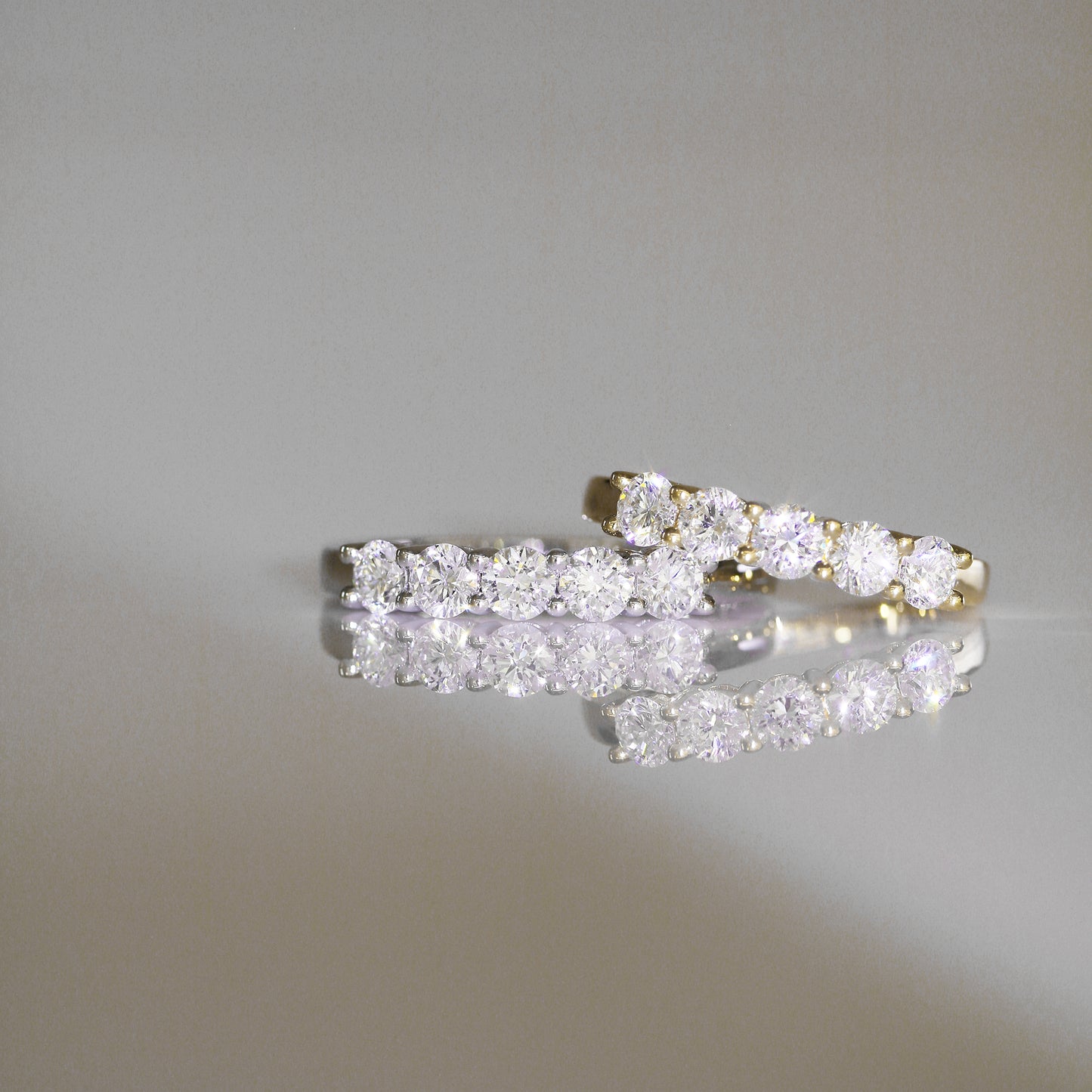 18k金輕奢鑽石排戒 18k Gold 0.60ct Round Diamond Eternity Ring