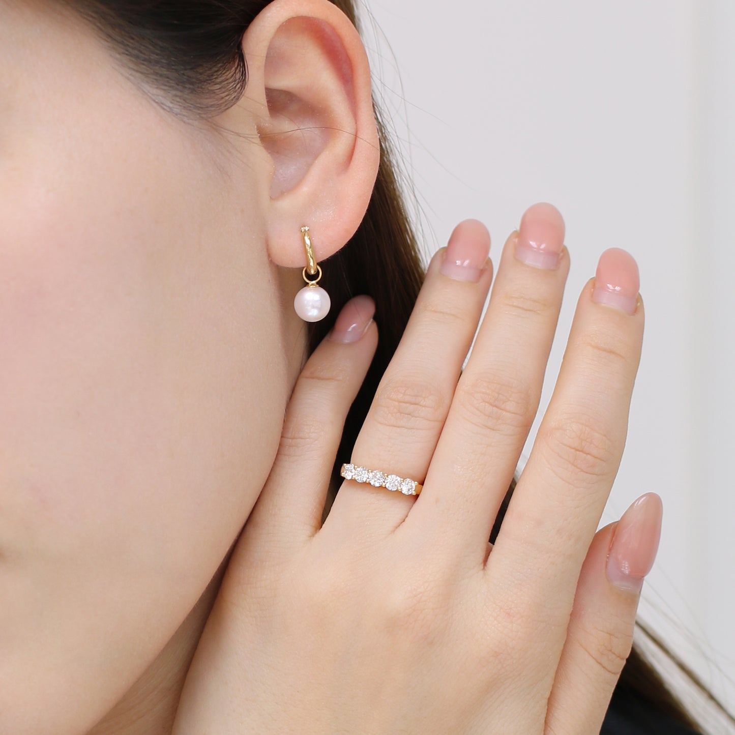 18k金輕奢鑽石排戒 18k Gold 0.60ct Round Diamond Eternity Ring