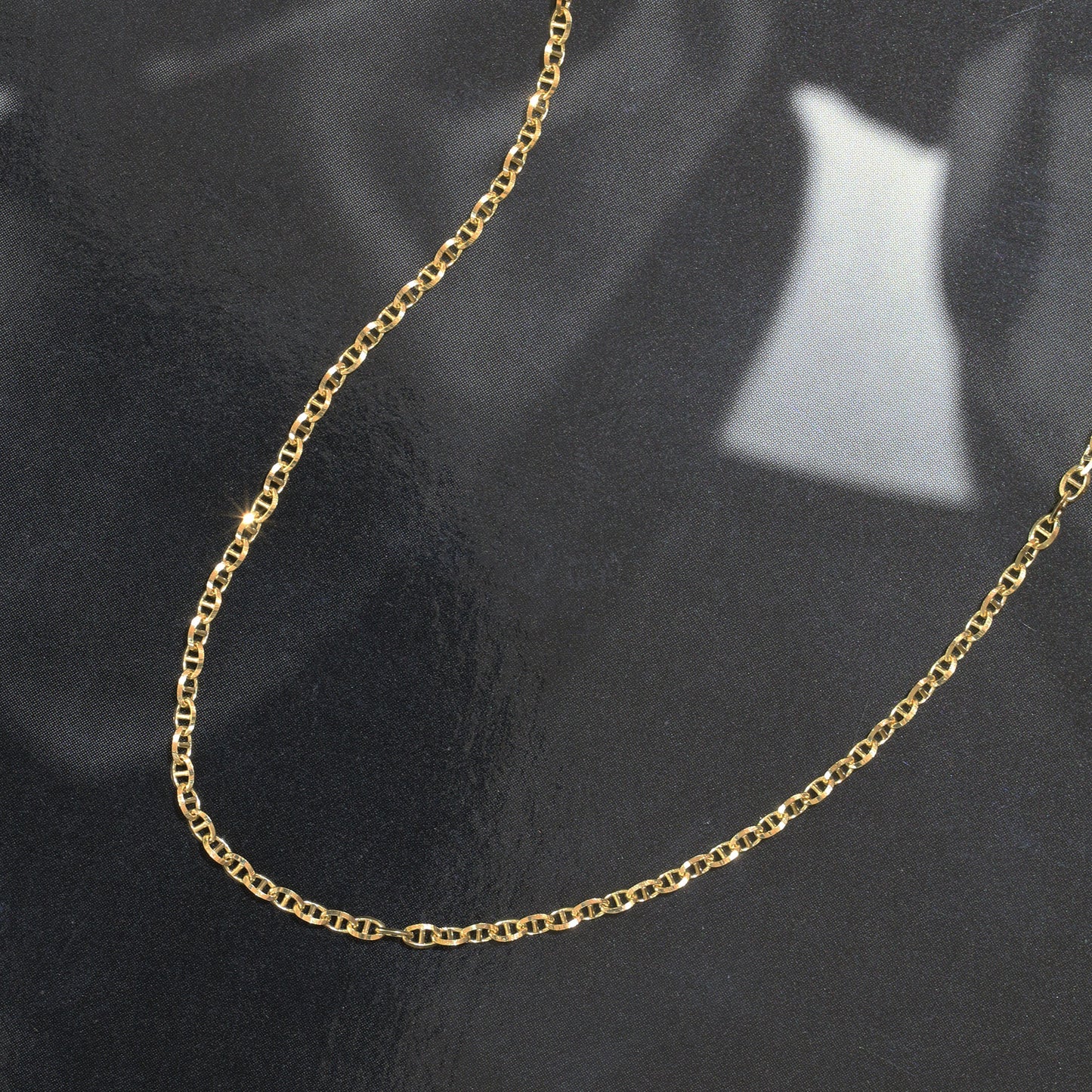18k Yellow Gold Pig Nose Necklace