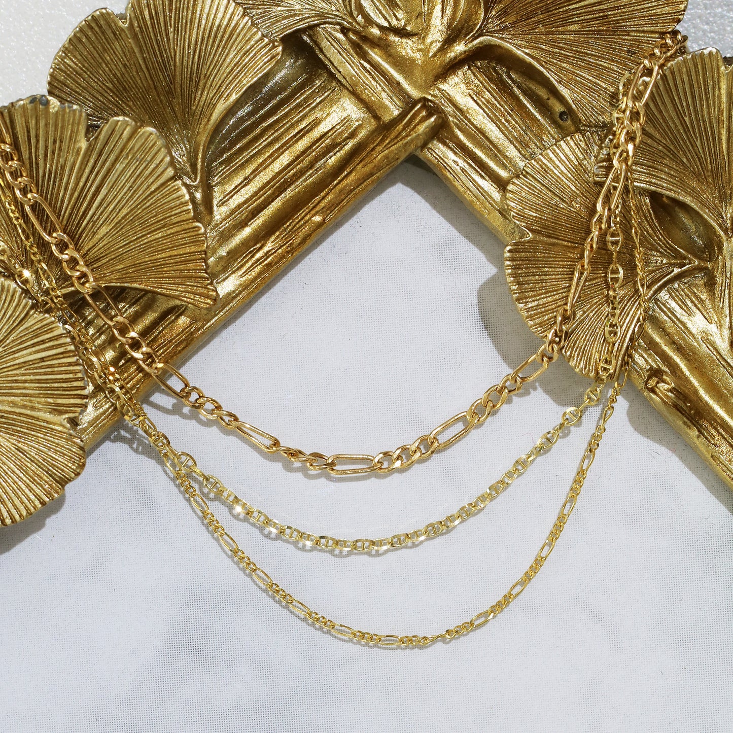 18k Yellow Gold Chain Necklace 18k黃金頸鏈