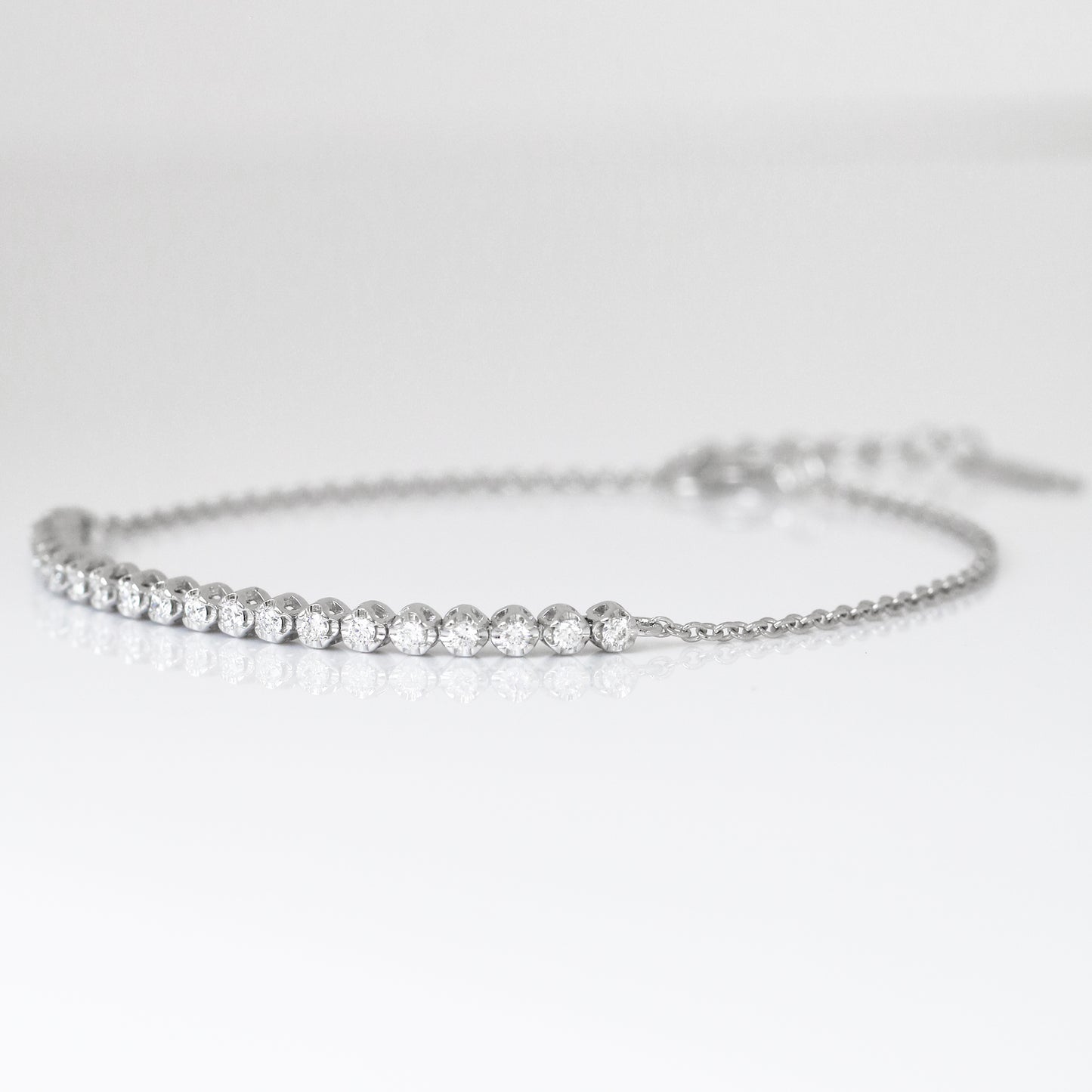 0.25ct Round Diamond Bracelet (White/Rose/Yellow Gold)