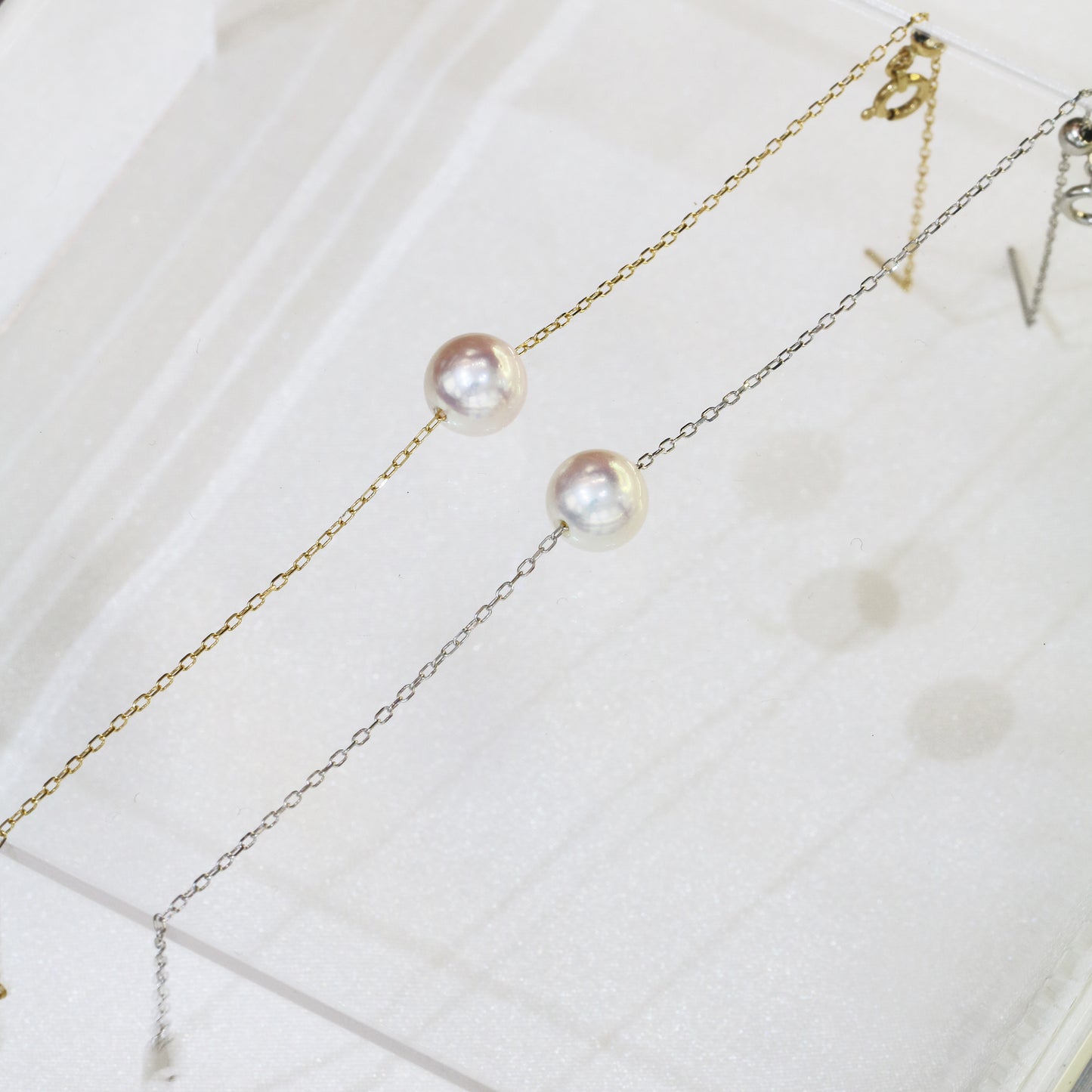 18k Gold 7.5-8mm Akoya Adjustable Bracelet 18k金 7.5-8mm日本Akoya珍珠手鍊