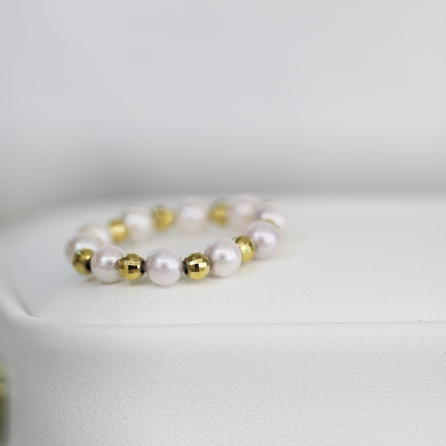 18k Rose Gold Baby Akoya Pearl Ring 18k 玫瑰金阿古屋珍珠戒指