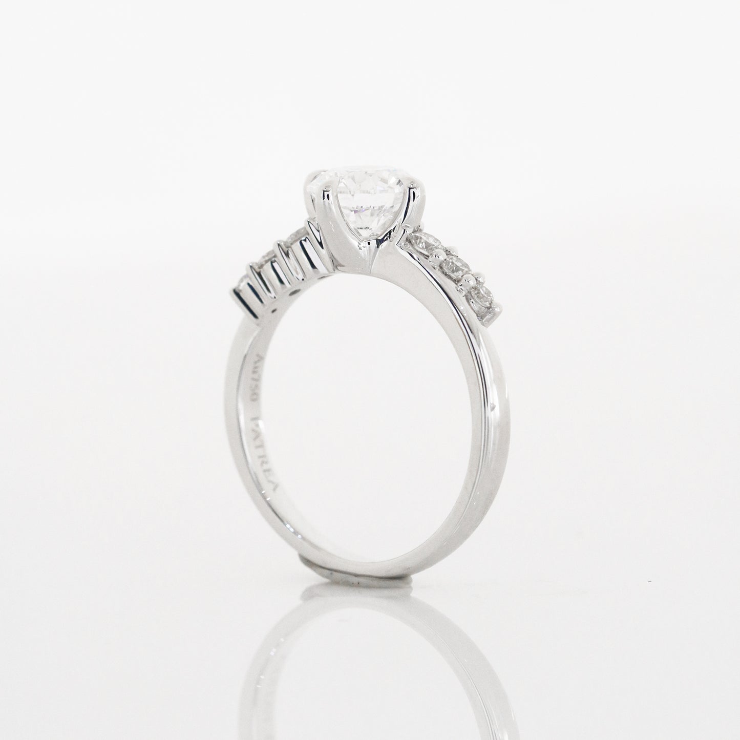 Daphne Vintage 18k White Gold 4-Prong Engagement Ring Setting 18k白金四爪復古求婚鑽石戒指款式