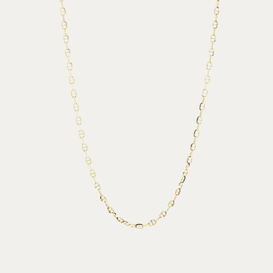 18k Yellow Gold Pig Nose Necklace