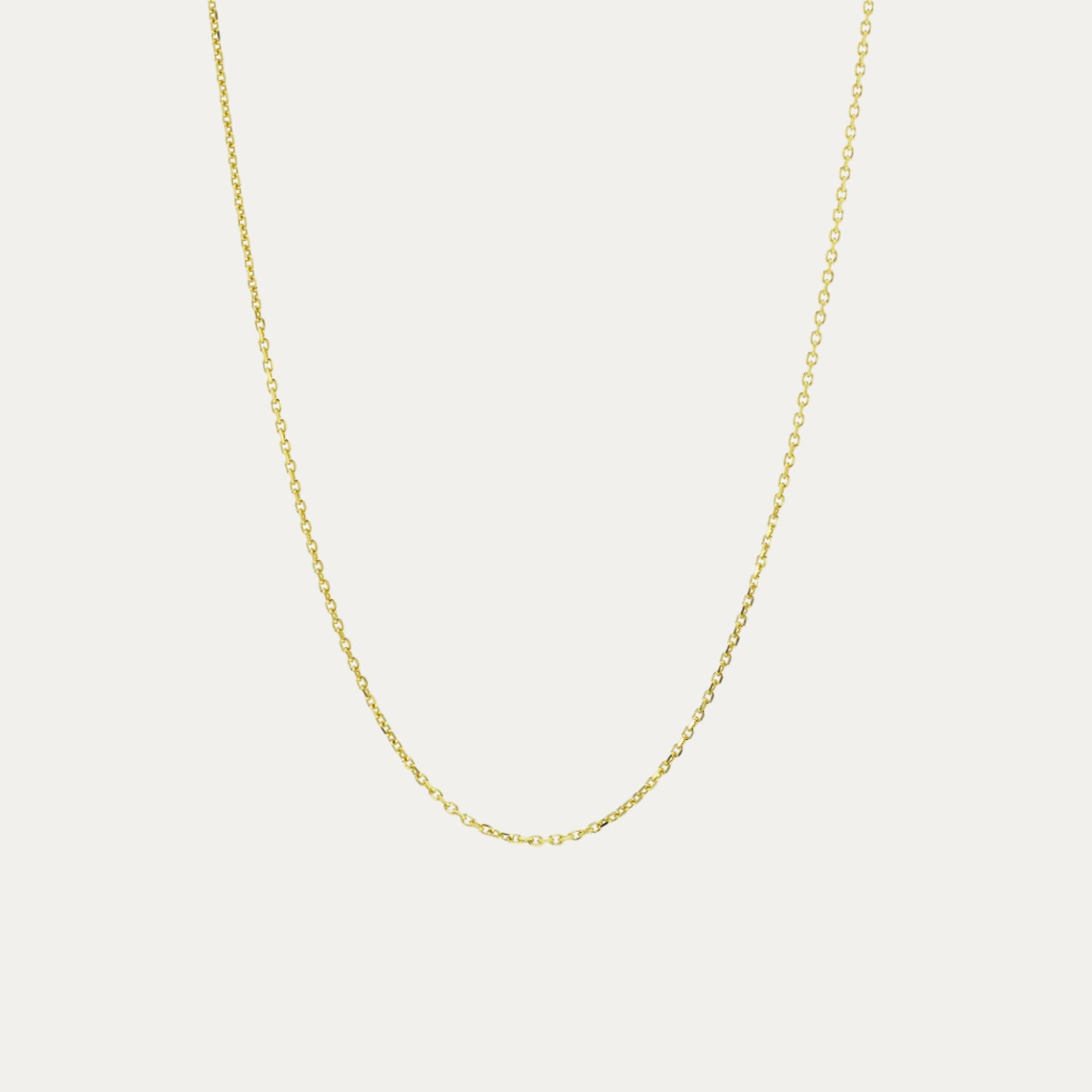 18k Gold Adjustable Chain Necklace (White/Rose/Yellow Gold)