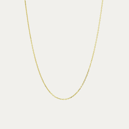 18k Gold Adjustable Chain Necklace (White/Rose/Yellow Gold)