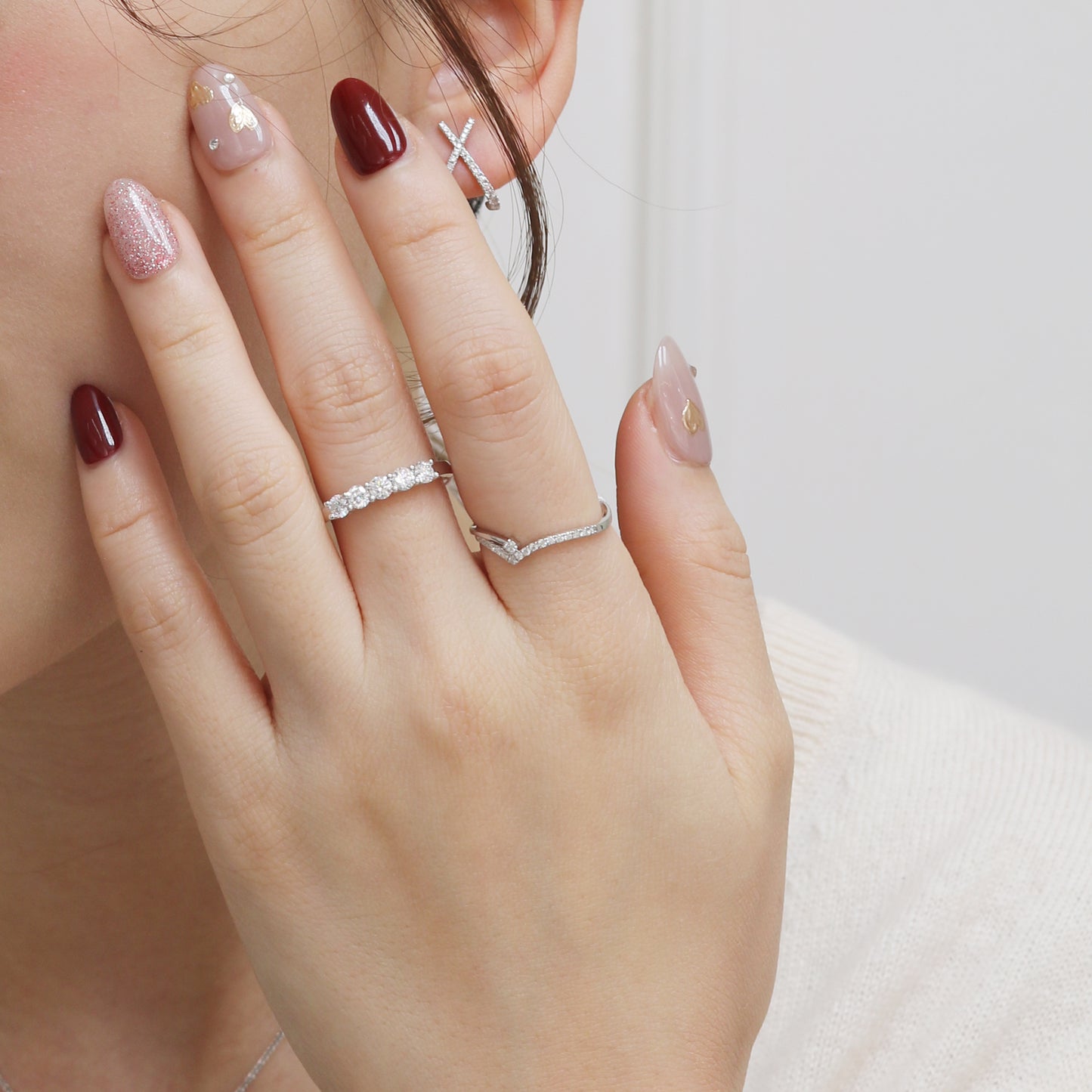 18k白金輕奢鑽石排戒 18k White Gold 0.60ct Round Diamond Eternity Ring