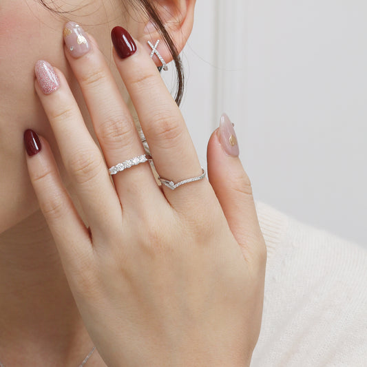 18k白金輕奢鑽石排戒 18k White Gold 0.60ct Round Diamond Eternity Ring