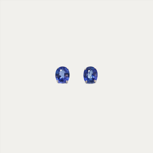 PT900 Sapphire Earrings 鉑金藍寶石耳環