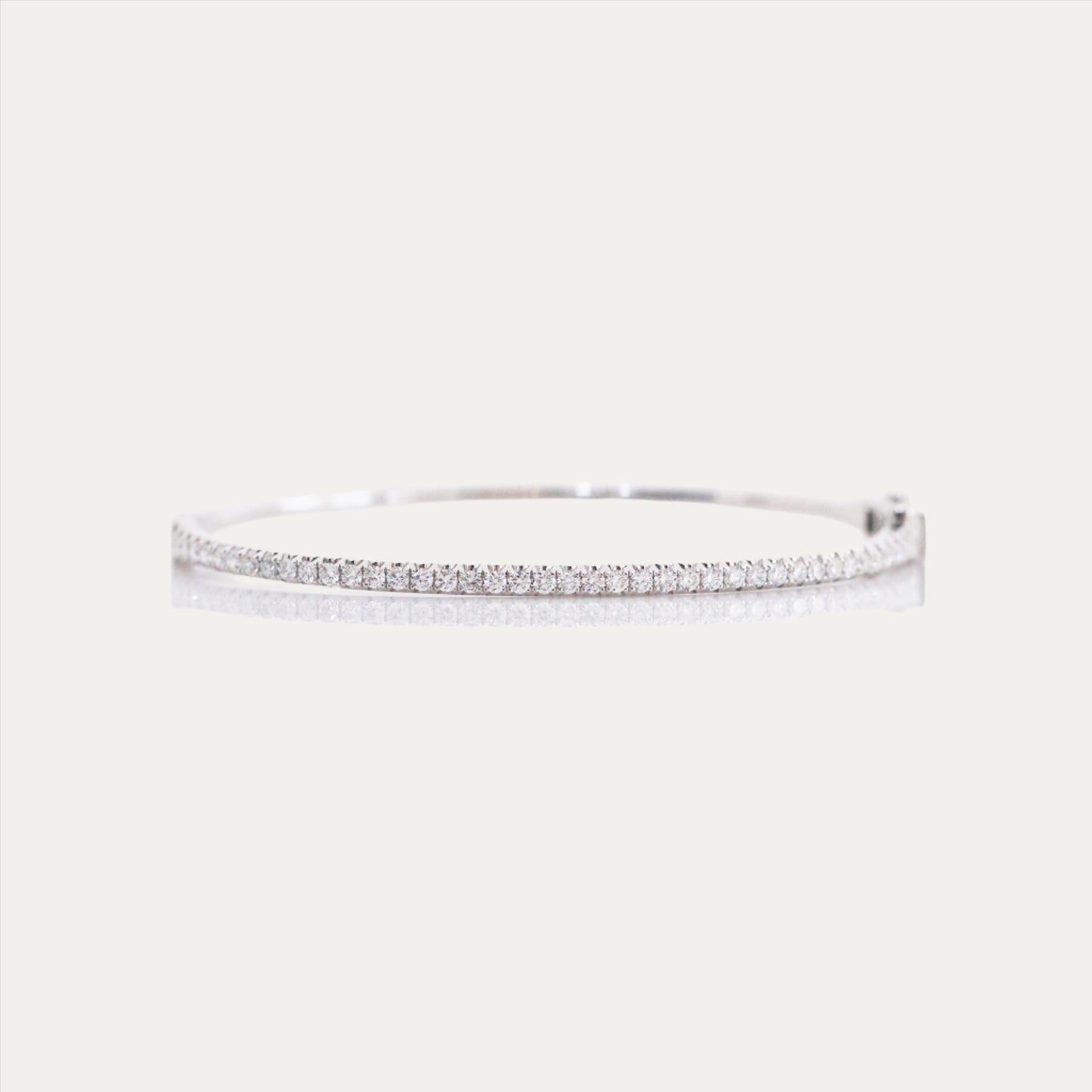 Classic Diamond Bangle (White/Rose/Yellow Gold)