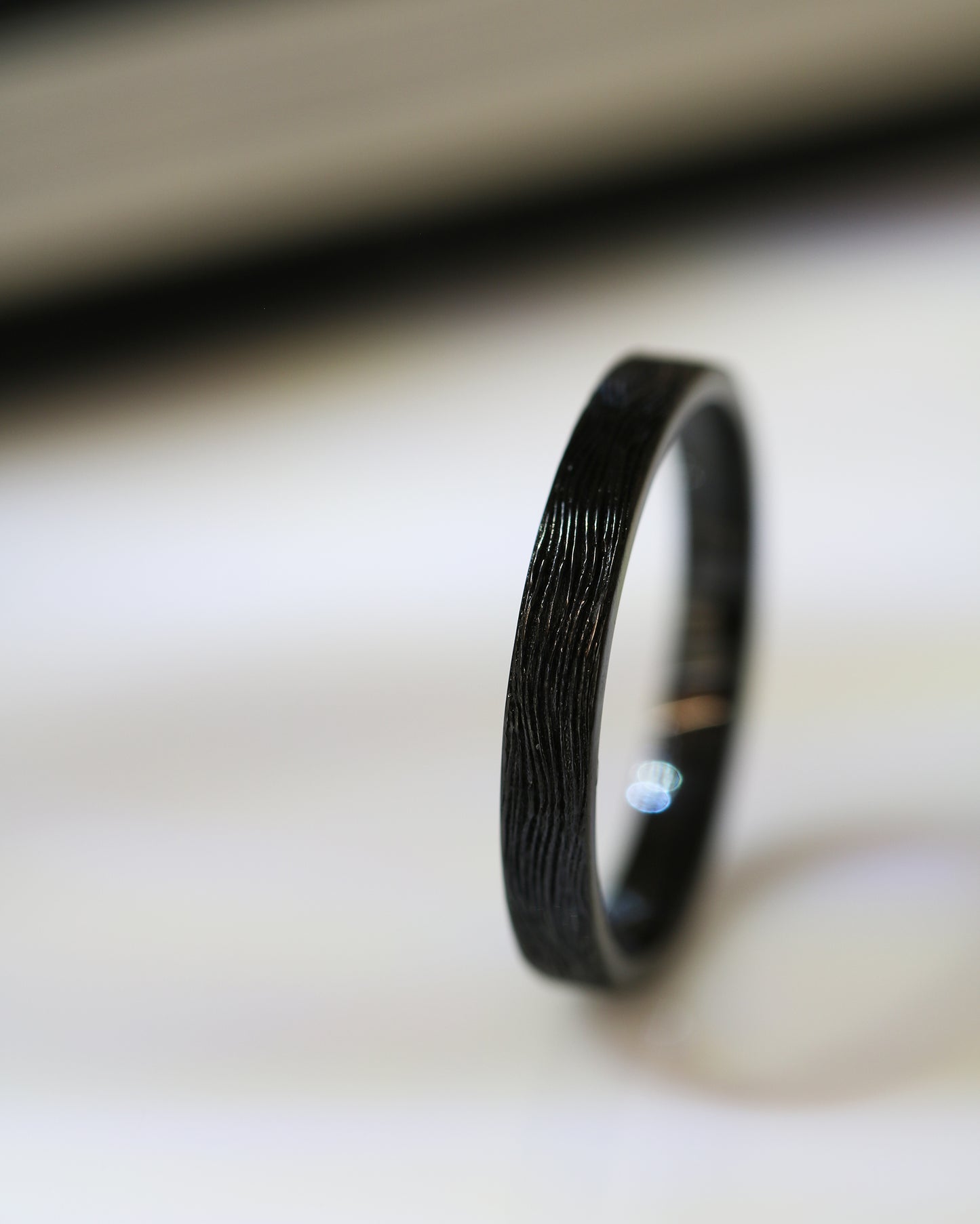 18k黑金樹紋戒指 Tree Pattern Ring