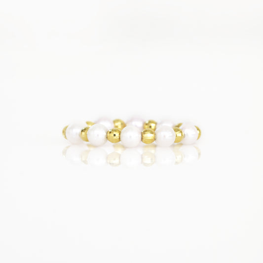 18k Rose Gold Baby Akoya Pearl Ring