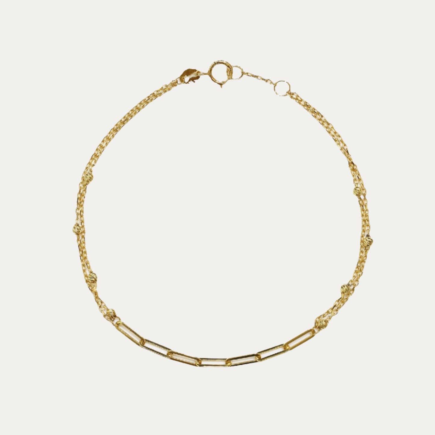 Coco Paper Clip Chain Bracelet