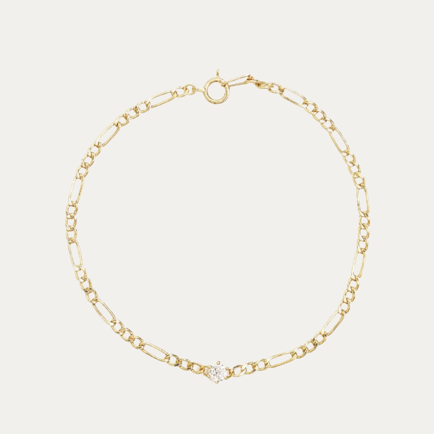 0.15ct Round Diamond Figaro Bracelet