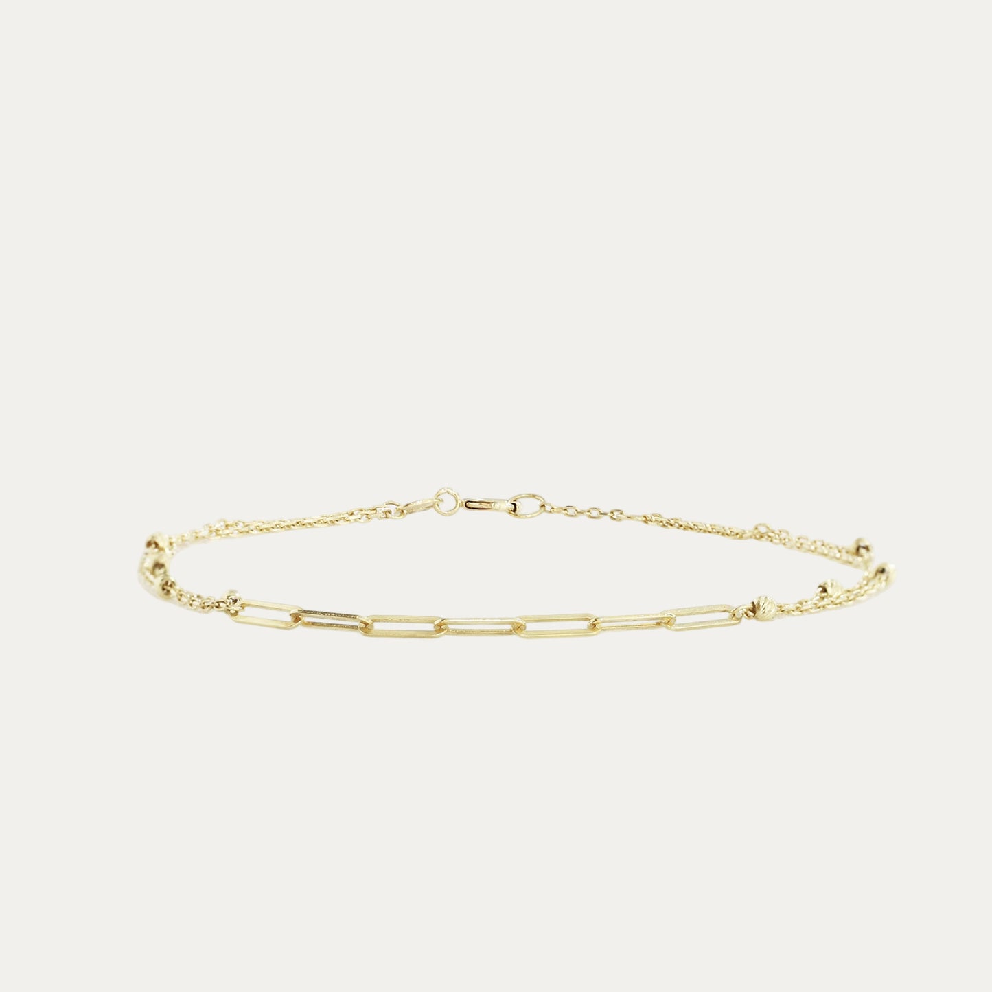 Coco Paper Clip Chain Bracelet
