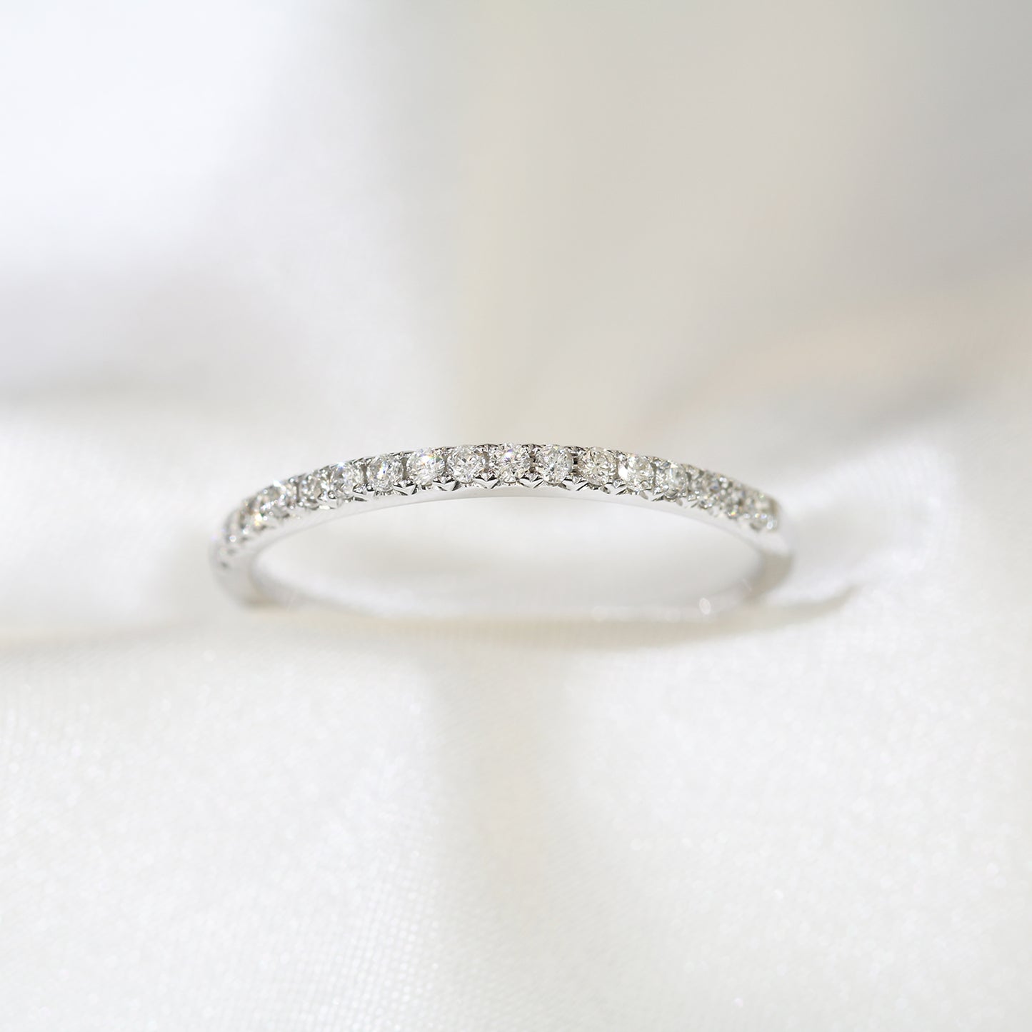 18k白金鑽石戒指 18k White Gold Eternity Diamond Ring