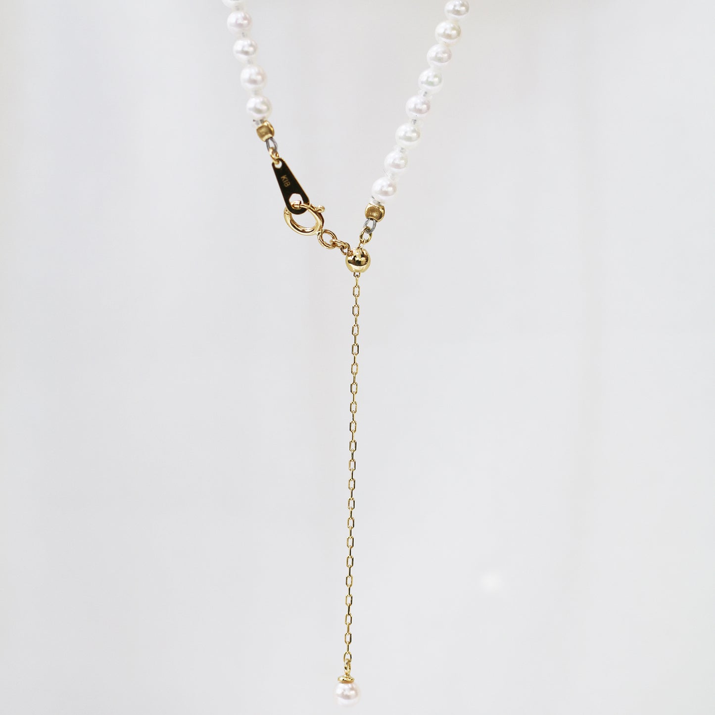 18k黃金Baby Akoya珍珠頸鍊 18k Yellow Gold Baby Akoya Necklace (Adjustable)