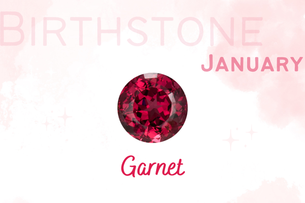 一月誕生石-- 紅酒般深紅色調的石榴石 Birthstone of January - Garnet