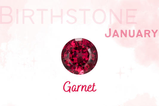 一月誕生石 石榴石 Birthstone  Birthstone of January Garnet