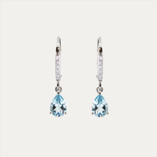 18k White Gold Pear-shaped Aquamarine Diamond Dangle Earrings, Pair-Patrea Jewelry,結婚珠寶 香港,尖沙咀 鑽石珠寶店,香港 GIA鑽石專門店,尖沙咀 訂造結婚戒指, Best jewelry store Tsim Sha Tsui, Tsim Sha Tsui diamond jewelry shop, jewelry showroom hk,輕婚紗首飾, 婚禮耳環,新娘首飾,婚戒推薦, bridal jewelry hk, 18k white gold diamond jewelry,一 卡 鑽石 幾多 錢,買 求婚 戒指,一 卡 鑽石 多少 錢,求婚 戒指 預算,一 卡 鑽石 戒指 價錢,gia 證書,香港 鑽石, natural diamond ring hk, 天然鑽石戒指 香港,求婚 戒指 香港, 鑽戒 訂造, 求婚 一 卡
