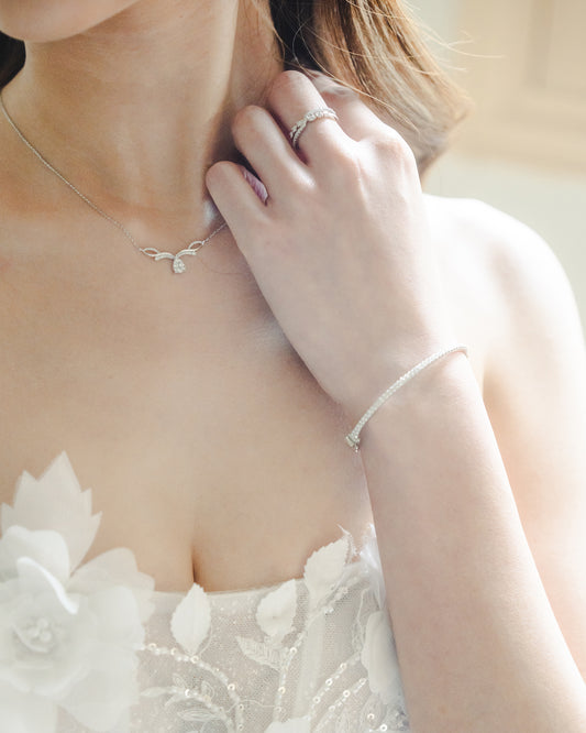 Classic Half Eternity Diamond Bangle (White/Rose/Yellow Gold)