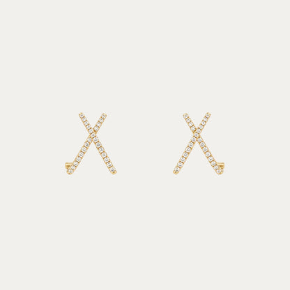 18k Gold X-Cross Pavé Diamond Earrings-Patrea Jewelry,結婚珠寶 香港,尖沙咀 鑽石珠寶店,香港 GIA鑽石專門店,尖沙咀 訂造結婚戒指, Best jewelry store Tsim Sha Tsui, Tsim Sha Tsui diamond jewelry shop, jewelry showroom hk,輕婚紗首飾, 婚禮耳環,新娘首飾,婚戒推薦, bridal jewelry hk, 18k white gold diamond jewelry,一 卡 鑽石 幾多 錢,買 求婚 戒指,一 卡 鑽石 多少 錢,求婚 戒指 預算,一 卡 鑽石 戒指 價錢,gia 證書,香港 鑽石, natural diamond ring hk, 天然鑽石戒指 香港,求婚 戒指 香港, 鑽戒 訂造, 求婚 一 卡