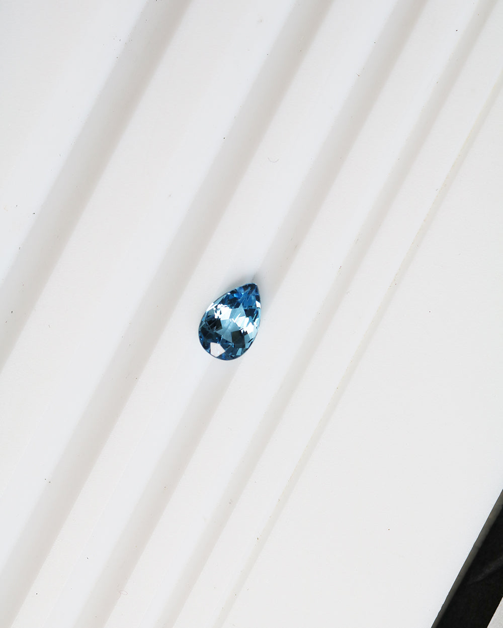 Exceptional Santa Maria Aquamarine Pear 0.42ct with Certificate