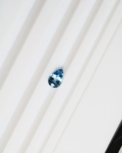 Exceptional Santa Maria Aquamarine Pear 0.42ct with Certificate