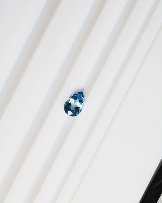 Exceptional Santa Maria Aquamarine Pear 0.42ct with Certificate