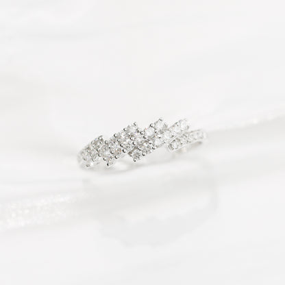 18k白金鑽石粗身戒指 18k White Gold Round Brilliant Diamond Ring