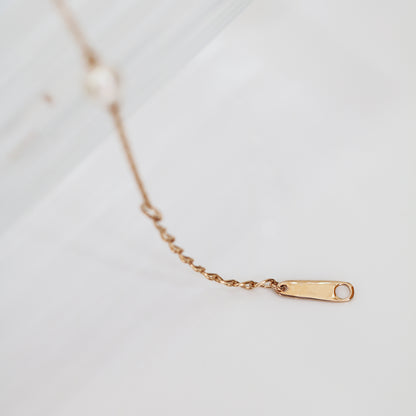 18k Gold 4-4.5mm Japanese Akoya Pearl Bracelet