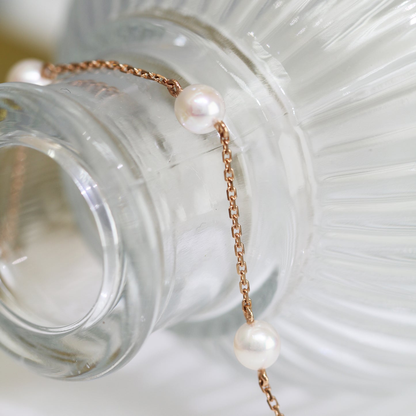 18k Gold 4-4.5mm Japanese Akoya Pearl Bracelet