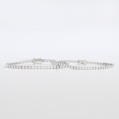 1.60ct Round Diamond Tennis Bracelet (White/Rose/Yellow Gold)