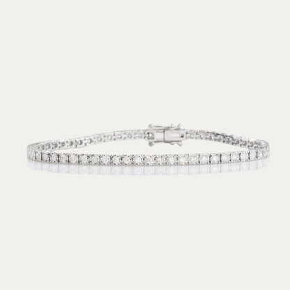 1.19ct Round Diamond Tennis Bracelet (White/Rose/Yellow Gold)