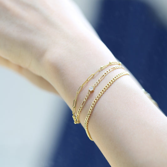 Coco Paper Clip Chain Bracelet