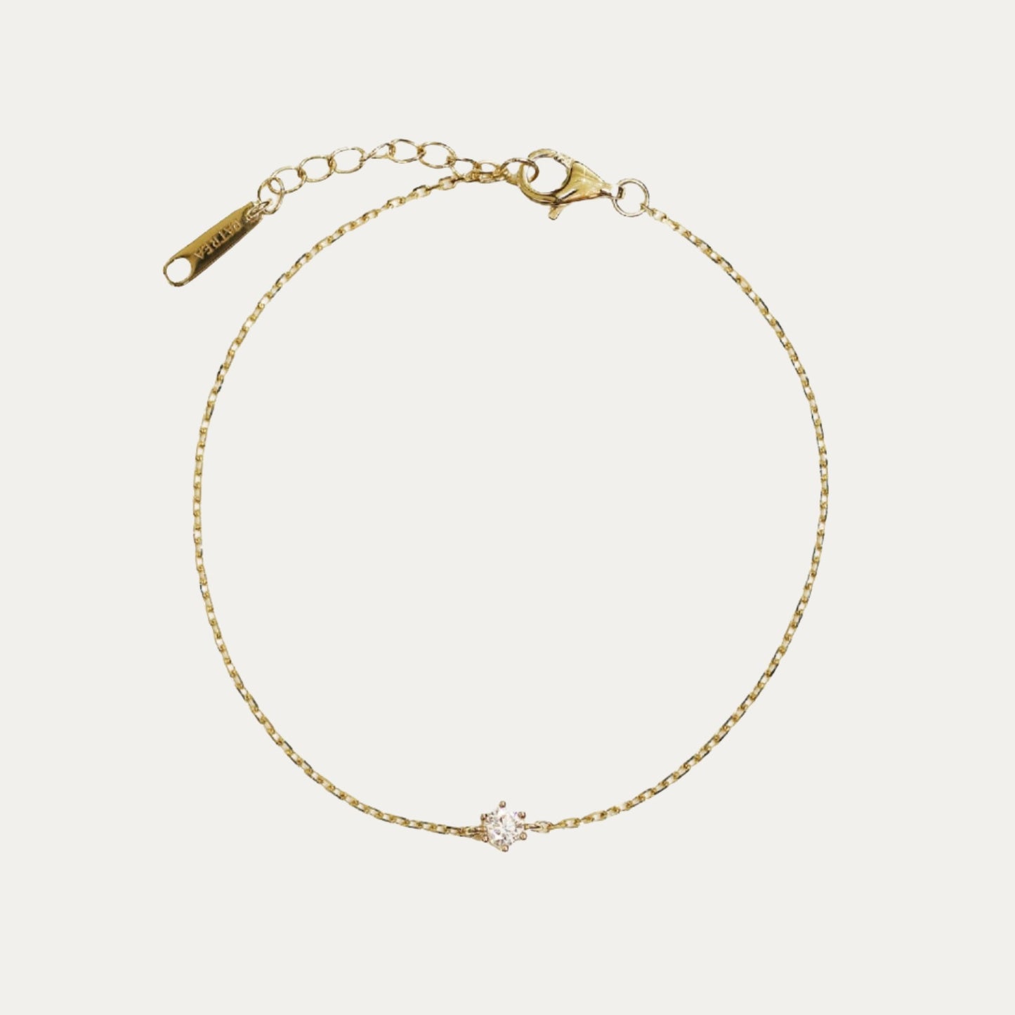 Solitaire 0.10ct/0.15ct Round Diamond Bracelet (White/Rose/Yellow Gold)