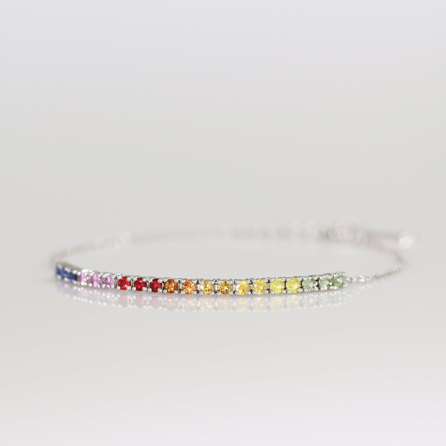 0.80ct Rainbow Sapphire Bracelet
